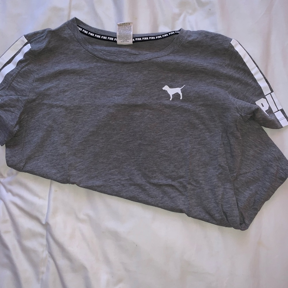 PINK grey tshirt